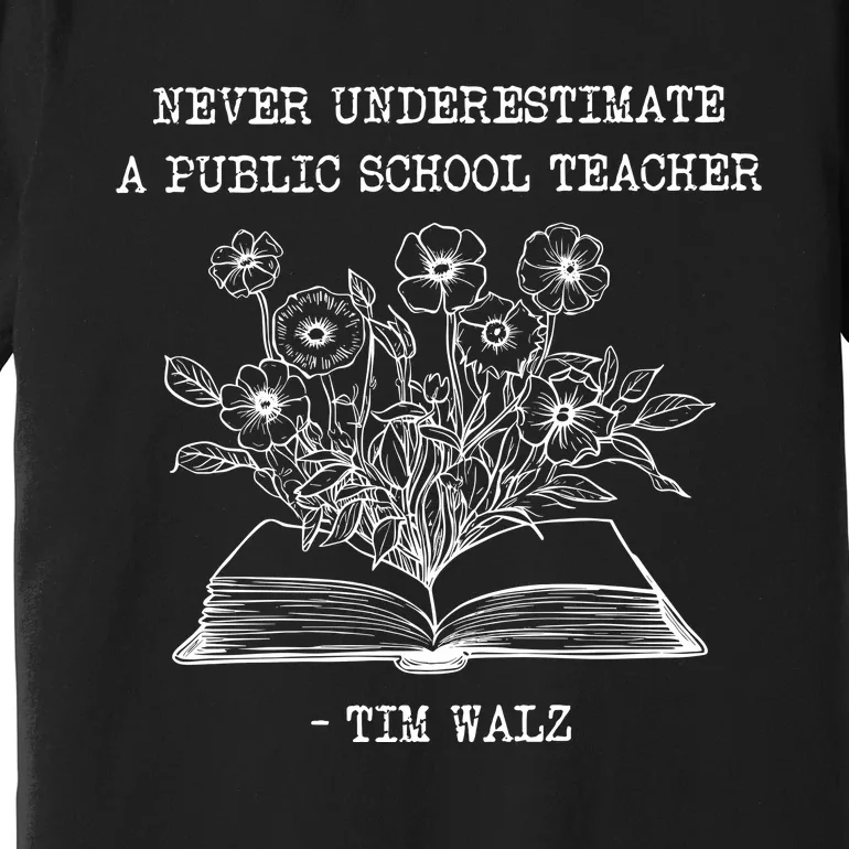 Never Underestimate A Public School Teacher Premium T-Shirt