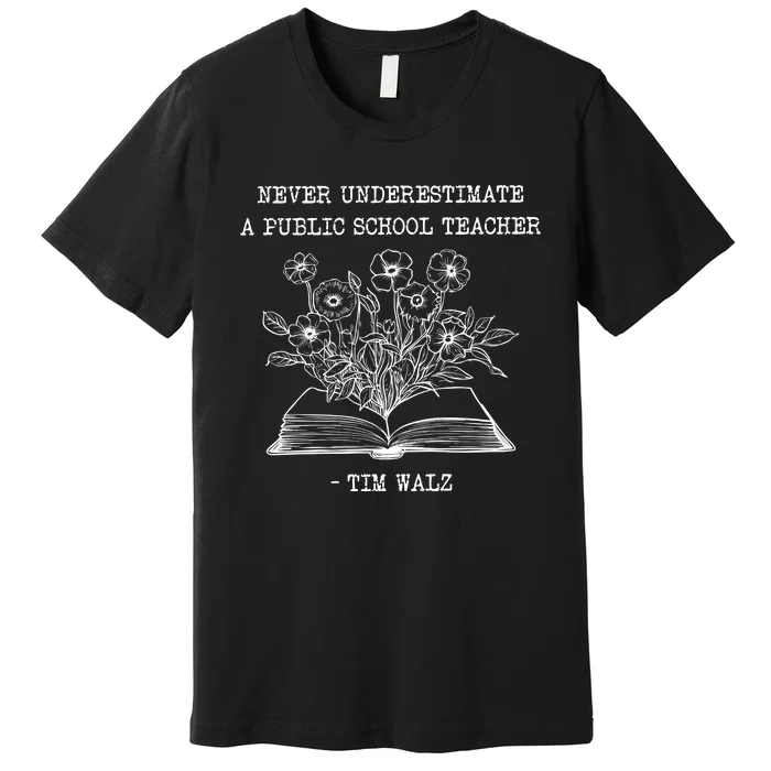 Never Underestimate A Public School Teacher Premium T-Shirt