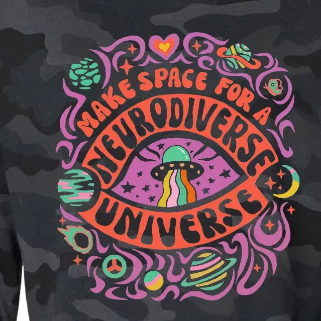 Neurodiverse Universe Autism Awareness Cropped Pullover Crew