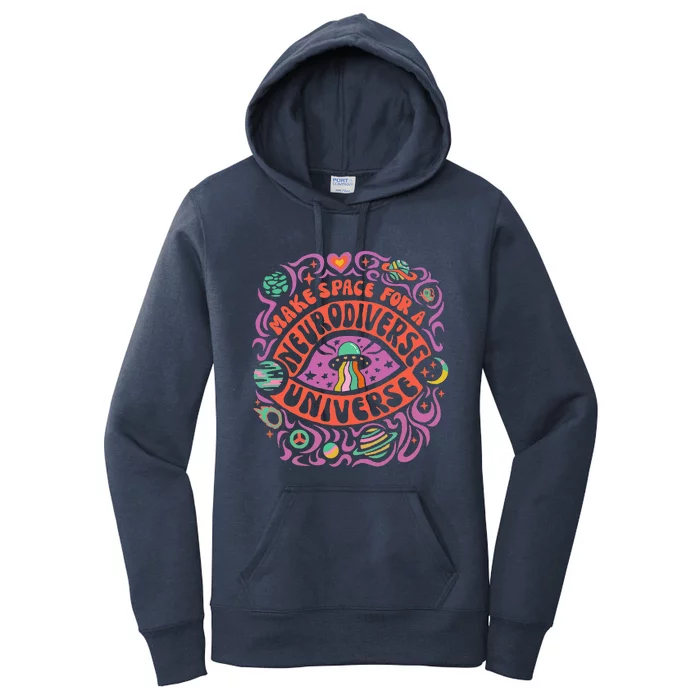 Neurodiverse Universe Autism Awareness Women's Pullover Hoodie