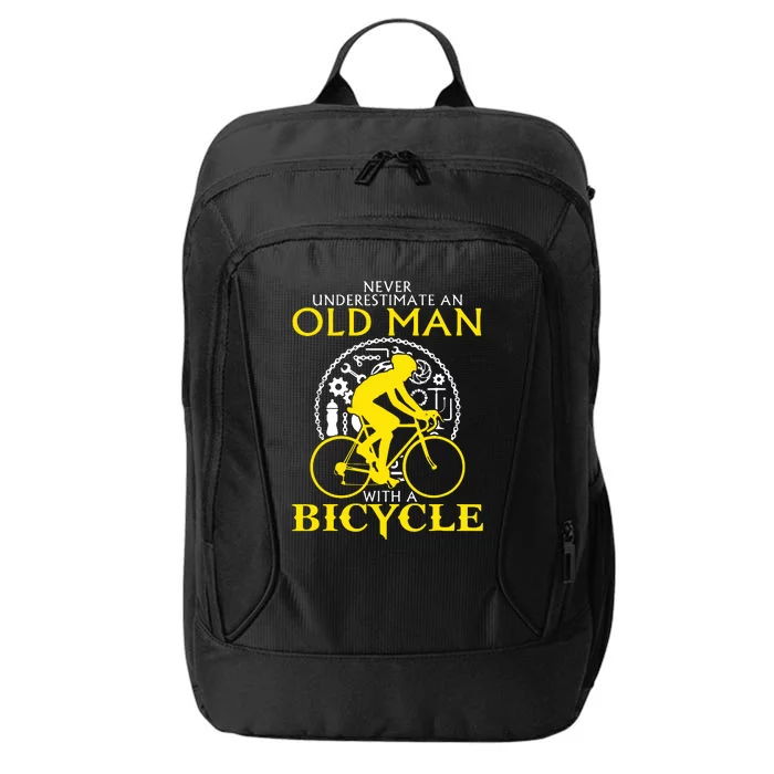 Never Underestimate An Old Man With A Bicycle City Backpack