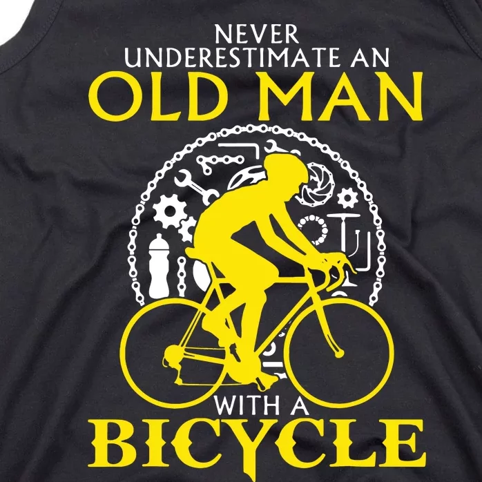 Never Underestimate An Old Man With A Bicycle Tank Top