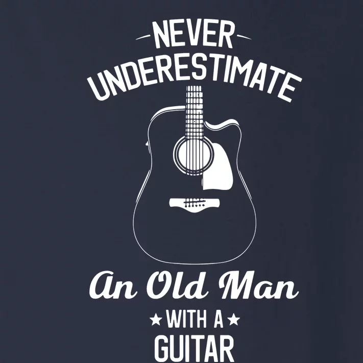 Never Underestimate An Old Man With A Guitar Acoustic Player Toddler Long Sleeve Shirt