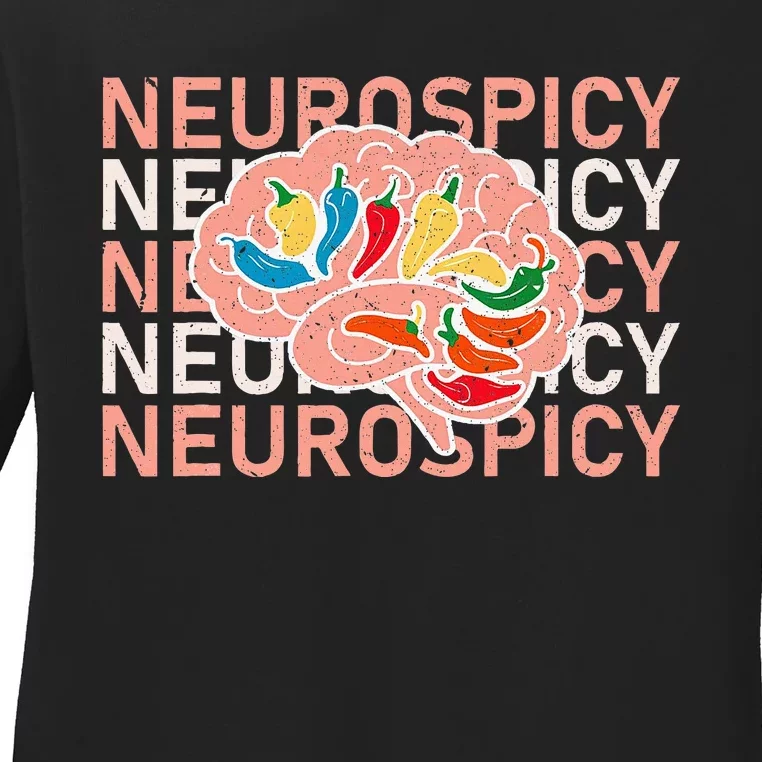 Neurospicy Universe Adhd Autism Awareness And Acceptance Ladies Long Sleeve Shirt