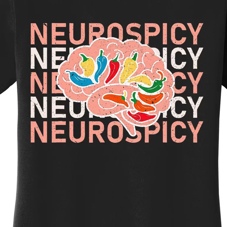 Neurospicy Universe Adhd Autism Awareness And Acceptance Women's T-Shirt