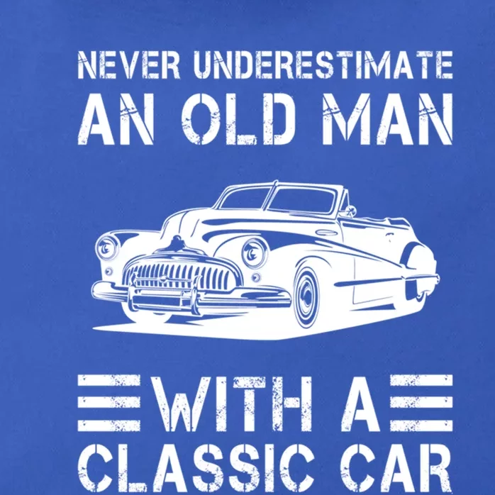 Never Underestimate An Old With A Classic Car Cute Gift Zip Tote Bag