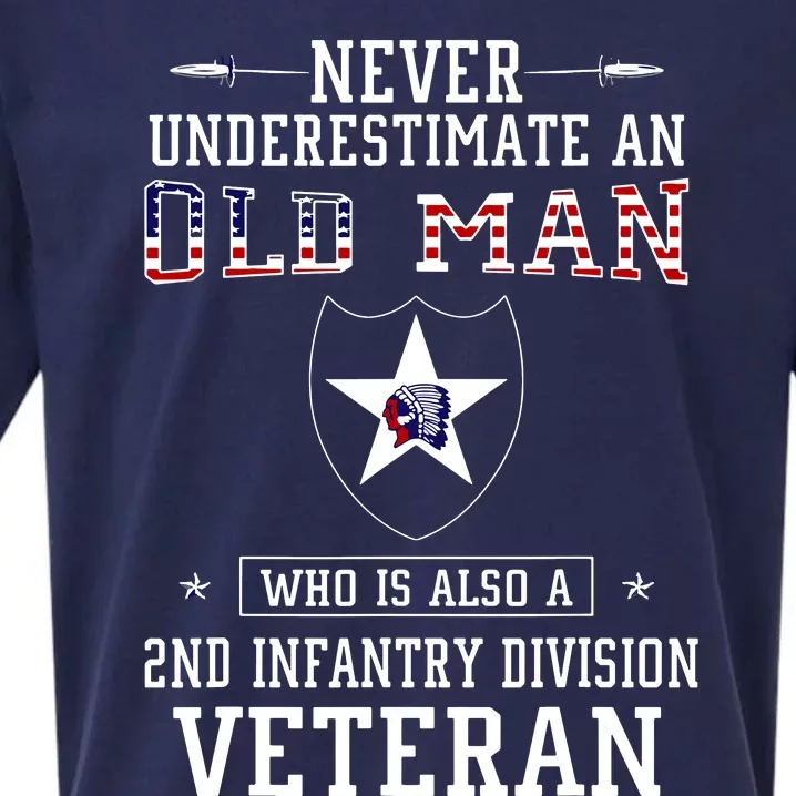 Never Underestimate A 2nd Infantry Division Veteran Sueded Cloud Jersey T-Shirt