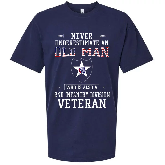 Never Underestimate A 2nd Infantry Division Veteran Sueded Cloud Jersey T-Shirt