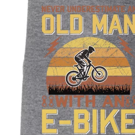 Never Underestimate An Old Man With An Ebike Doggie 3-End Fleece Hoodie