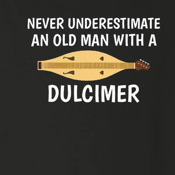 Never Underestimate An Old Man Appalachian Dulcimer Toddler Long Sleeve Shirt