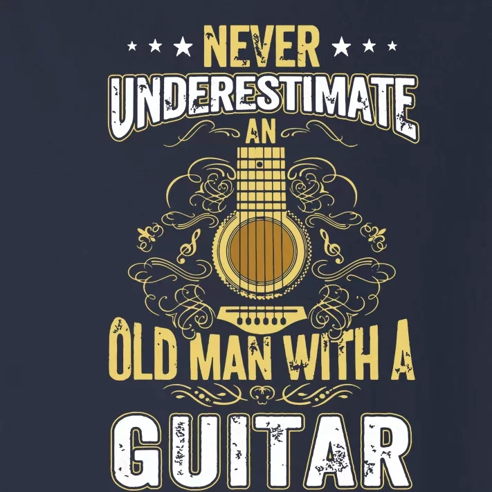 Never Underestimate An Old Man With A Guitar Acoustic Player Toddler Long Sleeve Shirt