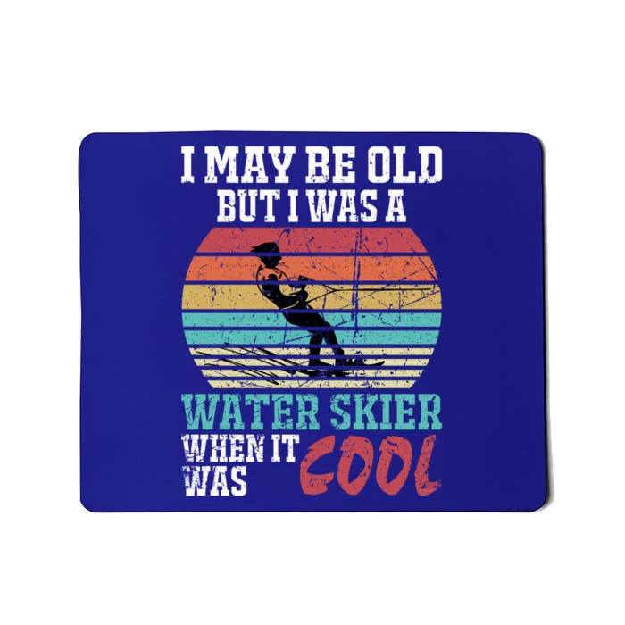 Never Underestimate An Old On A Ski Skiing Skier Cool Gift Mousepad