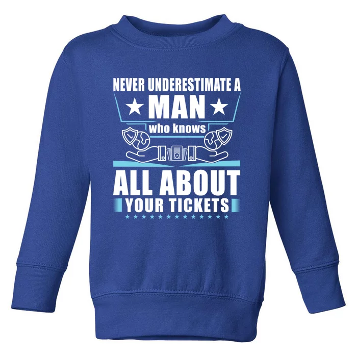 Never Underestimate An Insurance Agent Funny Gift Toddler Sweatshirt