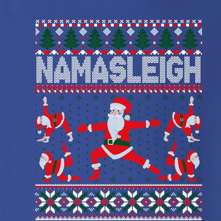 Namasleigh Ugly Christmas Sweater Meme Santa Claus Yoga Gift Toddler Long Sleeve Shirt