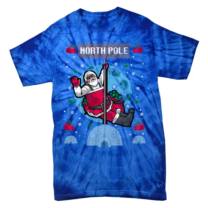 Naughty Ugly Christmas Sweater Gift Tie-Dye T-Shirt