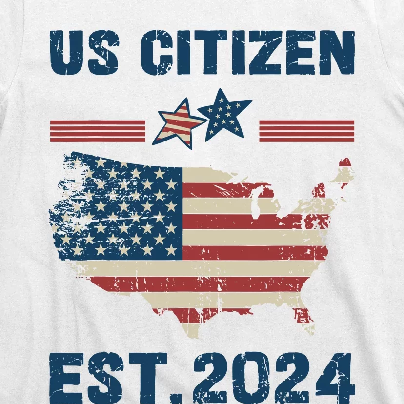 New Us Citizen Est 2024 Immigrant American Citizenship Party T-Shirt