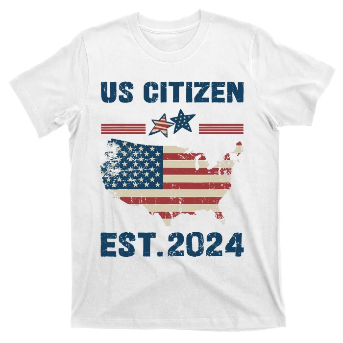 New Us Citizen Est 2024 Immigrant American Citizenship Party T-Shirt