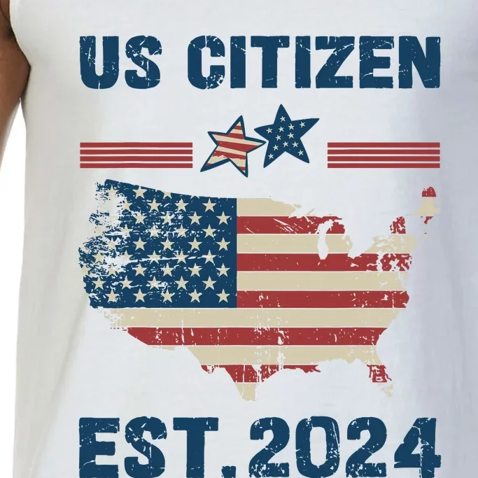 New Us Citizen Est 2024 Immigrant American Citizenship Party Comfort Colors® Tank Top