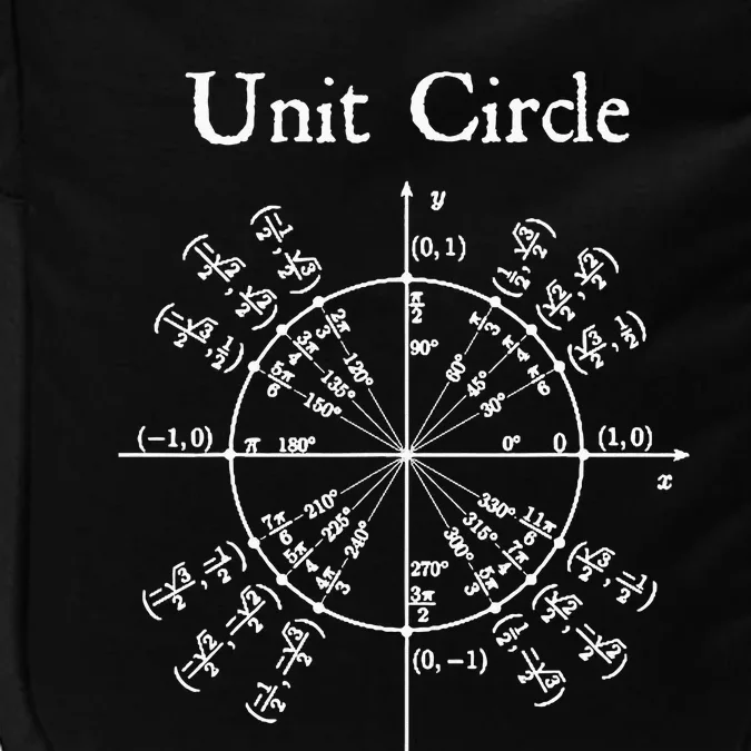 Nerdy Unit Circle Trigonometry Calculus Math Teacher Geek Impact Tech Backpack