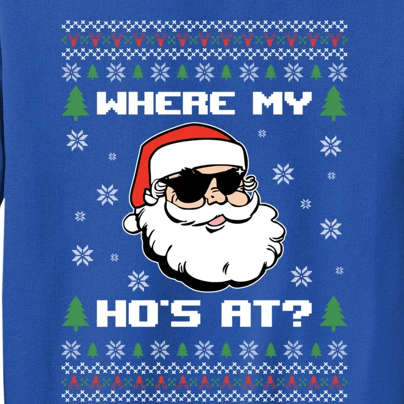 Naughty Ugly Christmas Sweater Funny Adult WhereS My Hos At Meaningful Gift Sweatshirt