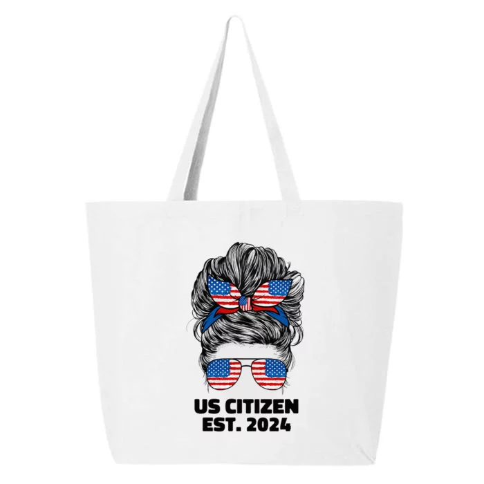 New Us Citizen Est 2024 Citizenship American Usa Women Wife 25L Jumbo Tote