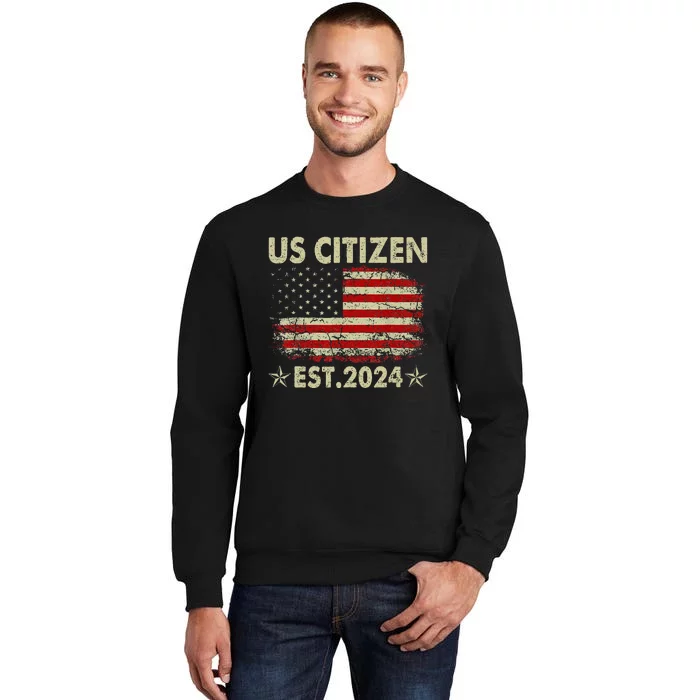 New Us Citizen Est 2024 American Immigrant Sweatshirt