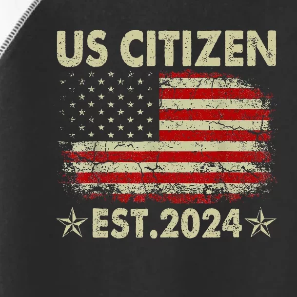 New Us Citizen Est 2024 American Immigrant Toddler Fine Jersey T-Shirt