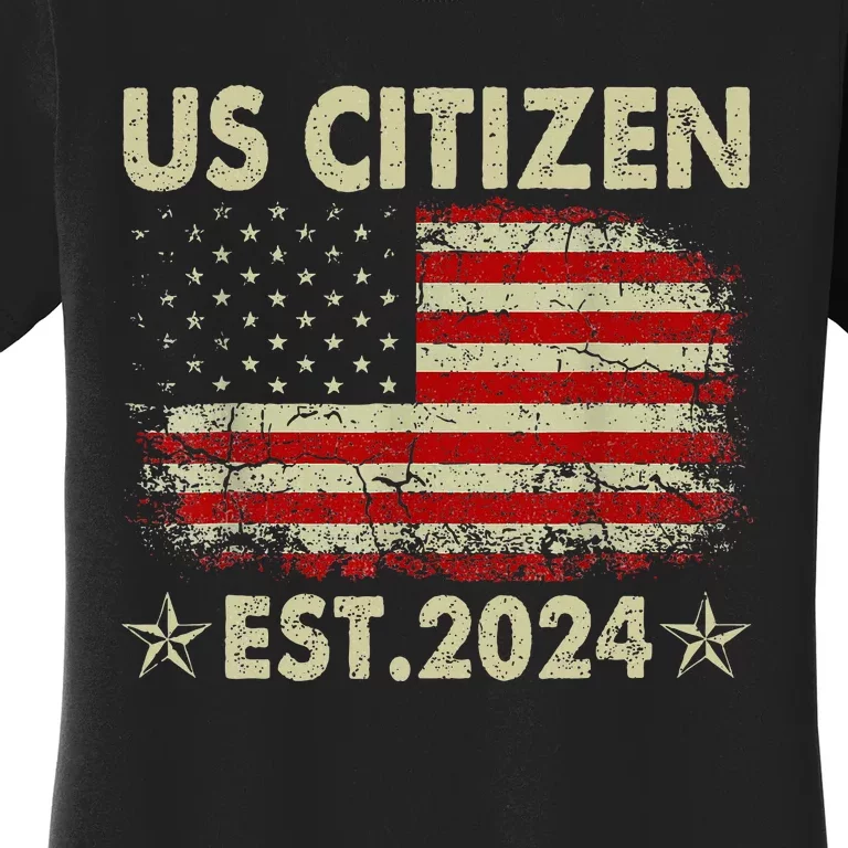 New Us Citizen Est 2024 American Immigrant Women's T-Shirt