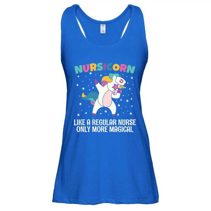 Nursicorn Unicorn Dabbing Nursicorn Dabbing Lovers Funny Gift Ladies Essential Flowy Tank