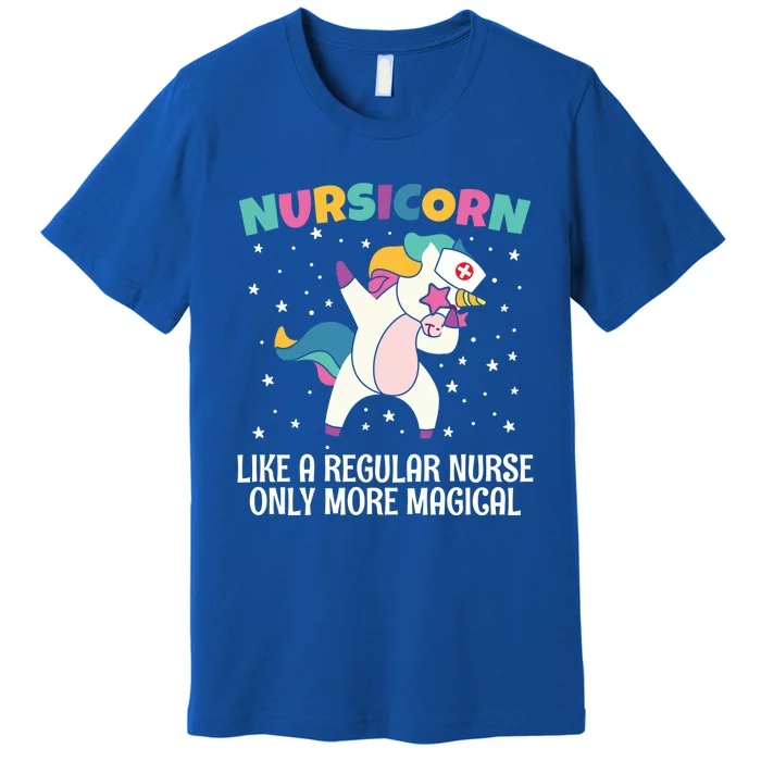 Nursicorn Unicorn Dabbing Nursicorn Dabbing Lovers Funny Gift Premium T-Shirt