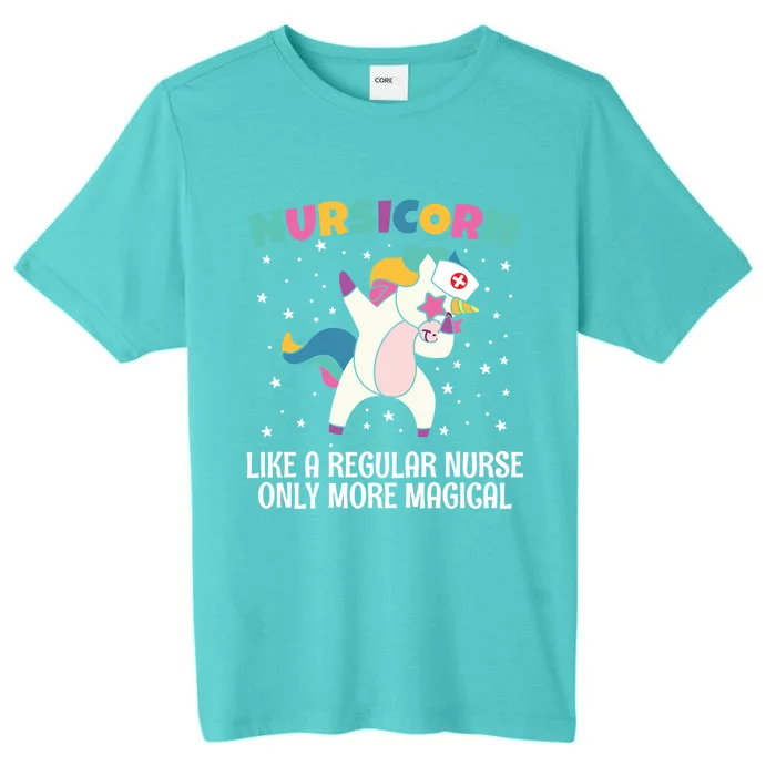 Nursicorn Unicorn Dabbing Nursicorn Dabbing Lovers Funny Gift ChromaSoft Performance T-Shirt