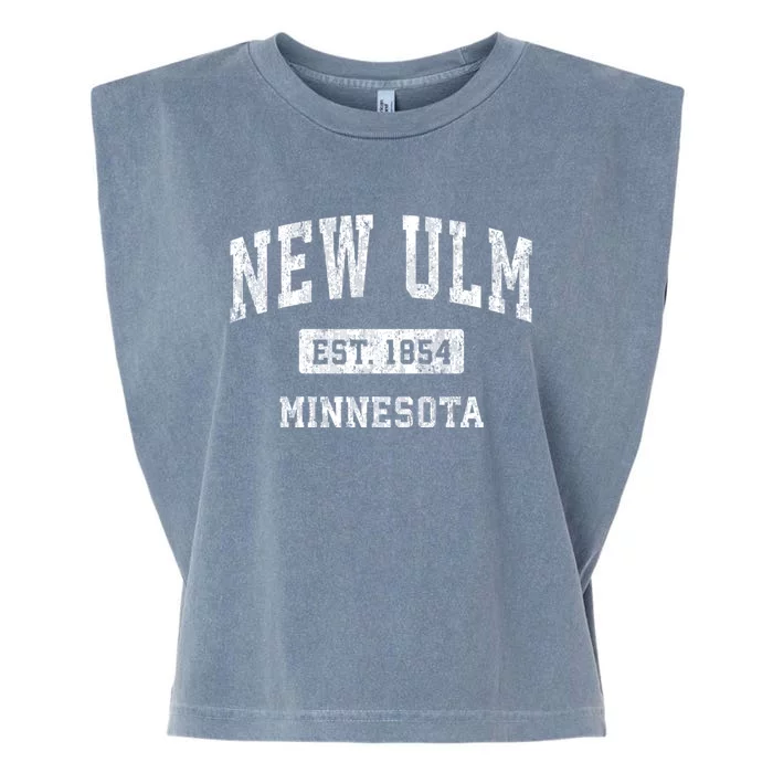 New Ulm Est 1854 Minnesota Mn Vintage Sports Established Design Garment-Dyed Women's Muscle Tee