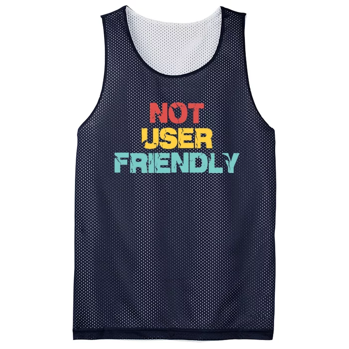 Not User Friendly Mesh Reversible Basketball Jersey Tank