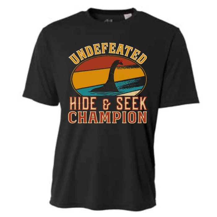 Nessie Undefeated Hide And Seek Champion Funny Nessie Cooling Performance Crew T-Shirt