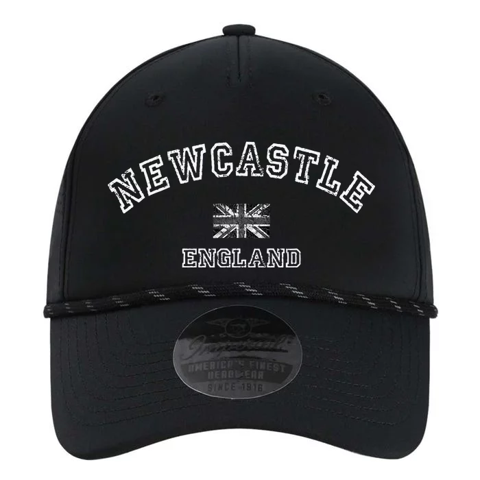 N.E.W.C.A.S.T.L.E United Kingdom British Flag Vintage Souvenir Performance The Dyno Cap