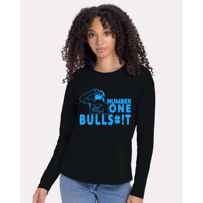 Number One Bullshit Womens Cotton Relaxed Long Sleeve T-Shirt