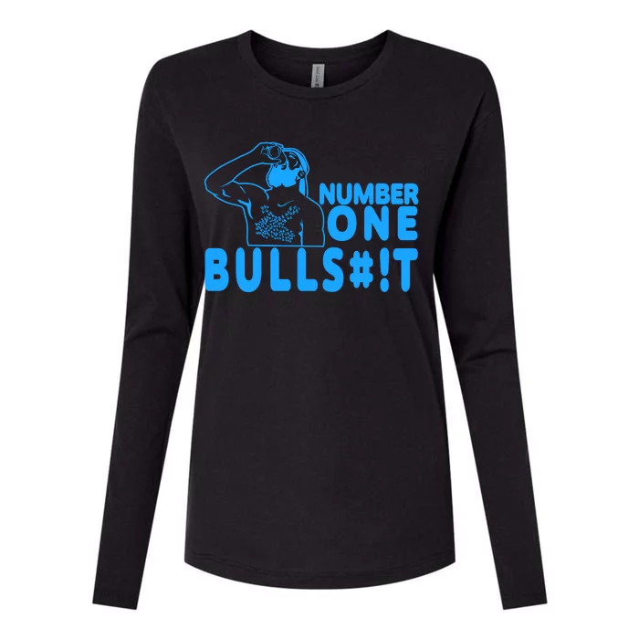 Number One Bullshit Womens Cotton Relaxed Long Sleeve T-Shirt