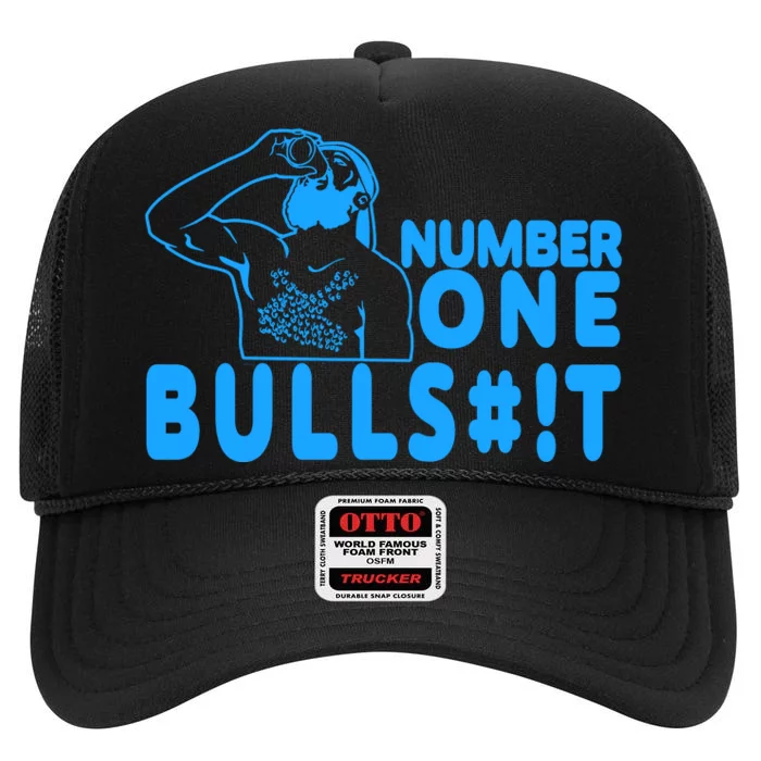 Number One Bullshit High Crown Mesh Trucker Hat