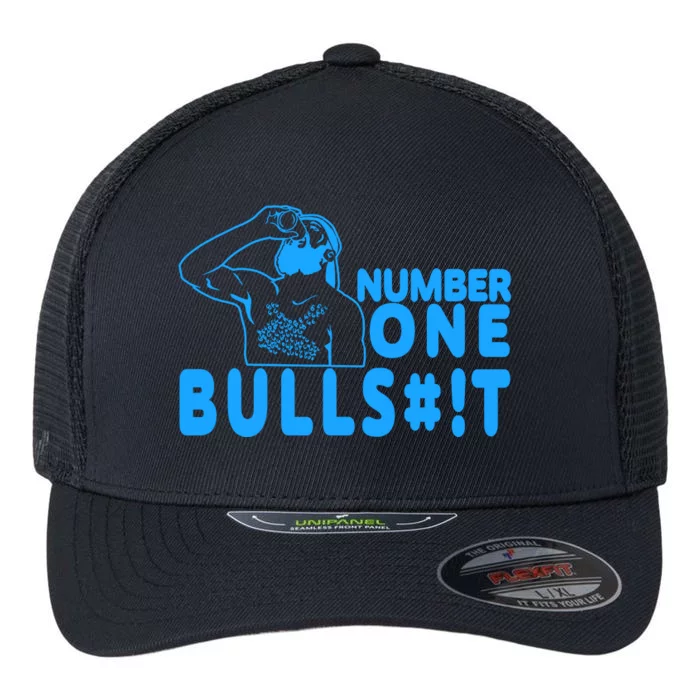 Number One Bullshit Flexfit Unipanel Trucker Cap