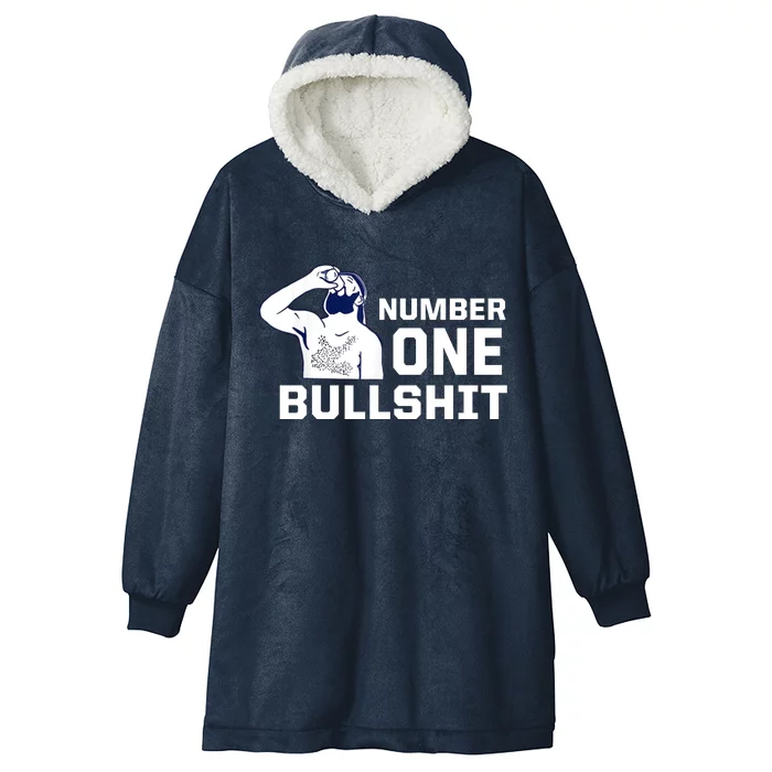 Number One Bullshit Funny Hooded Wearable Blanket