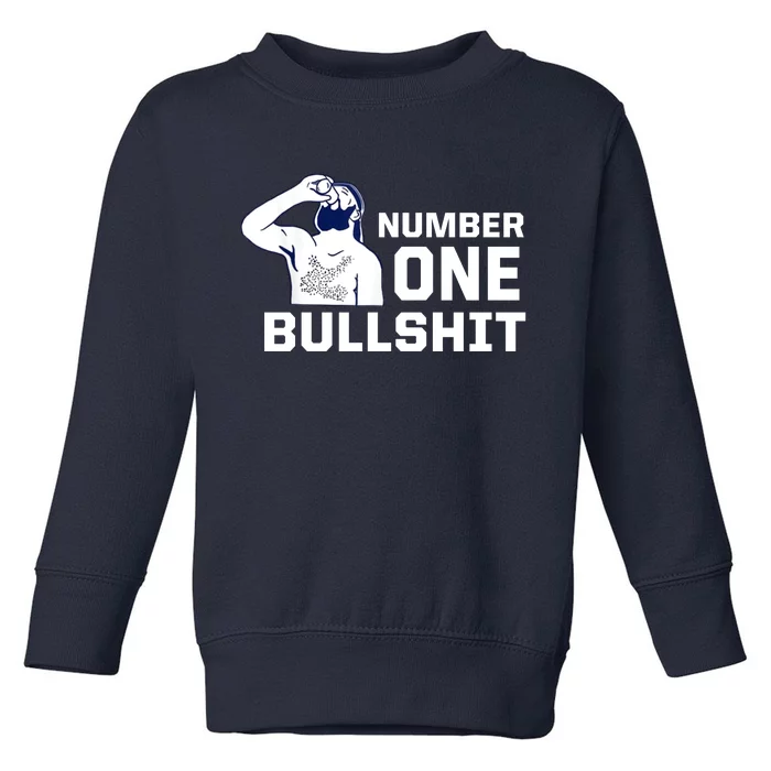 Number One Bullshit Funny Toddler Sweatshirt