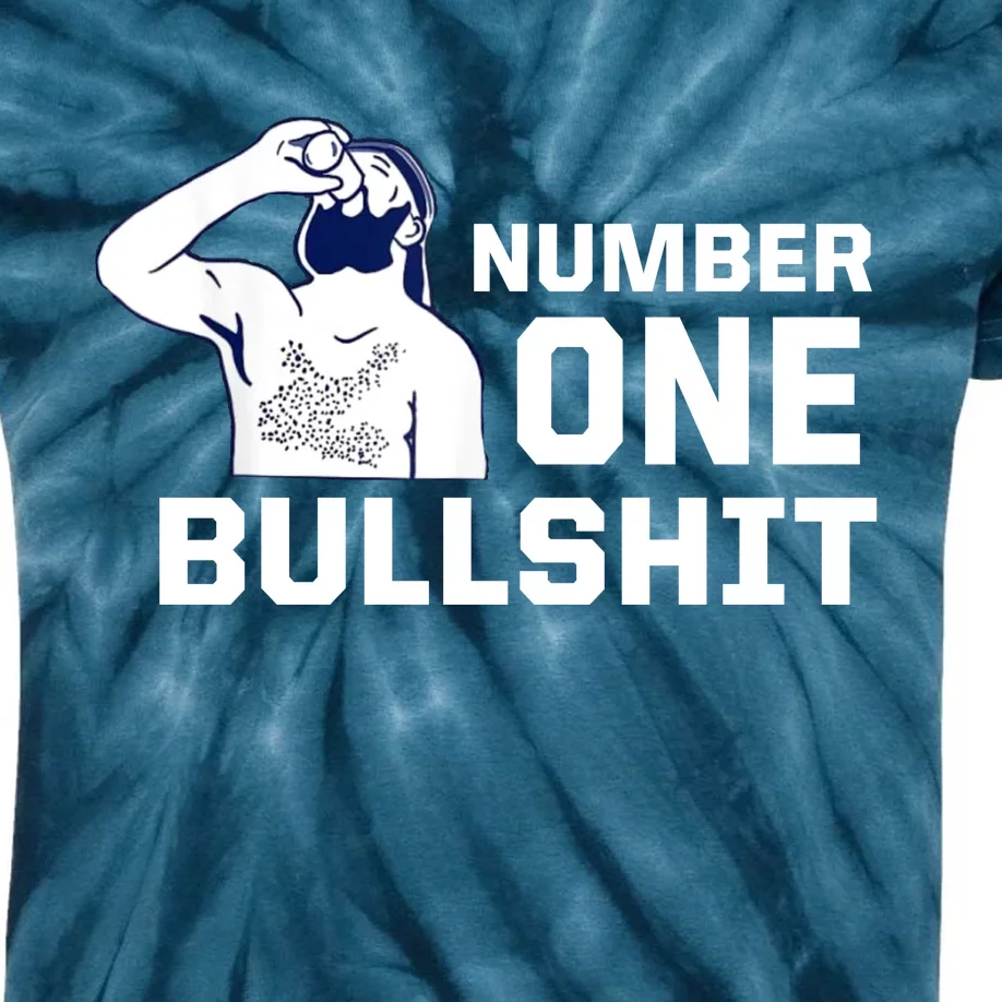 Number One Bullshit Funny Kids Tie-Dye T-Shirt