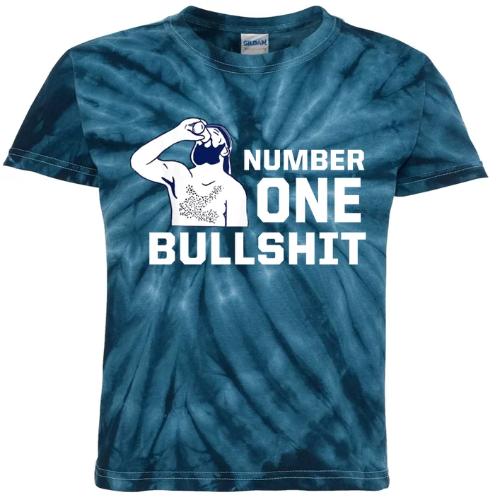 Number One Bullshit Funny Kids Tie-Dye T-Shirt