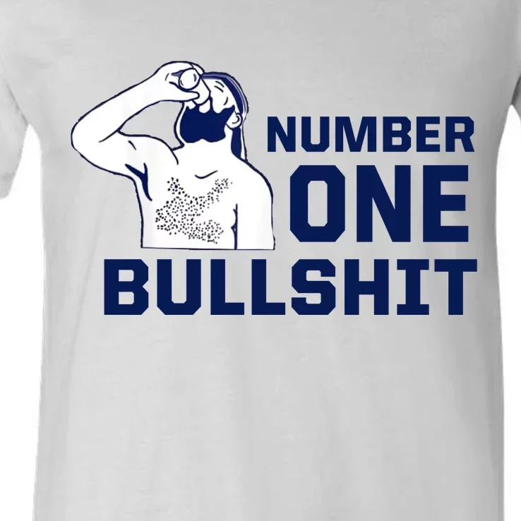 Number One Bullshit Funny V-Neck T-Shirt