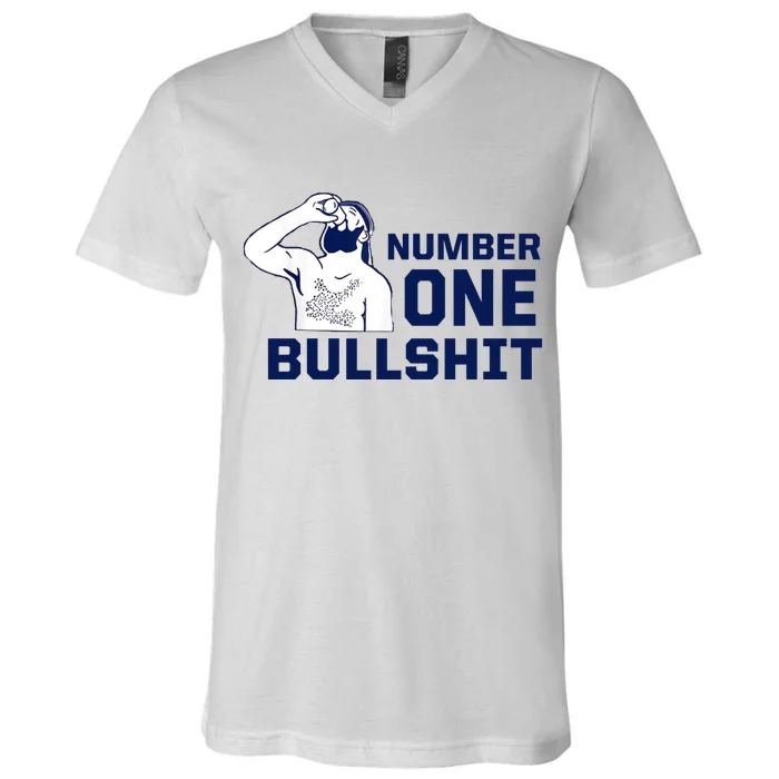 Number One Bullshit Funny V-Neck T-Shirt