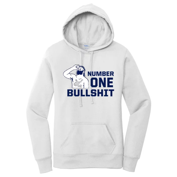 Number One Bullshit Funny Women's Pullover Hoodie