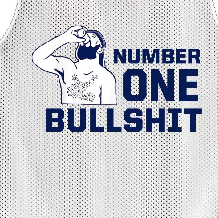 Number One Bullshit Funny Mesh Reversible Basketball Jersey Tank