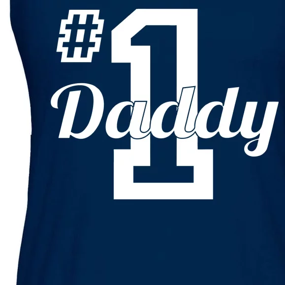 Number One Dad Ladies Essential Flowy Tank