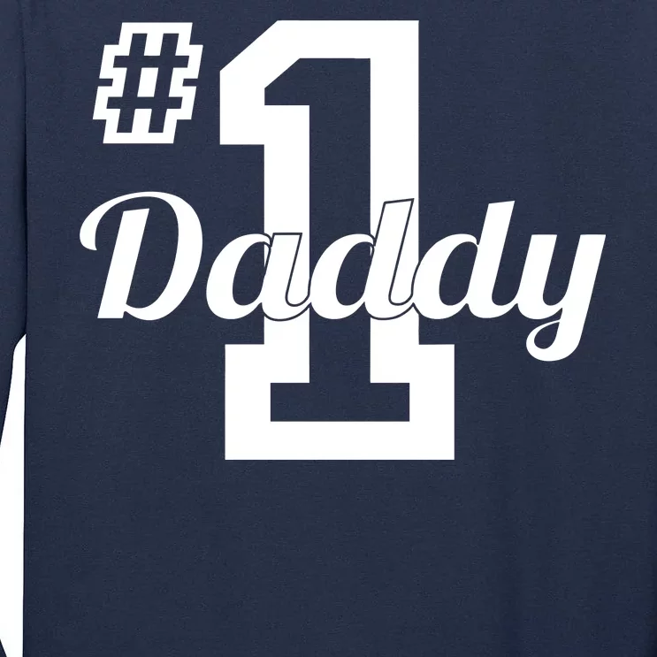 Number One Dad Tall Long Sleeve T-Shirt