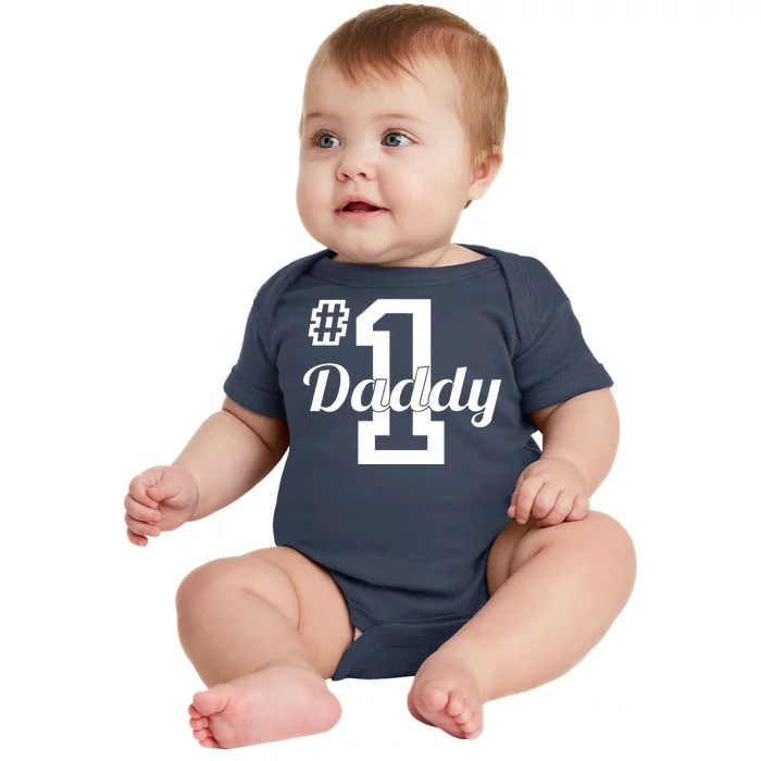 Number One Dad Baby Bodysuit